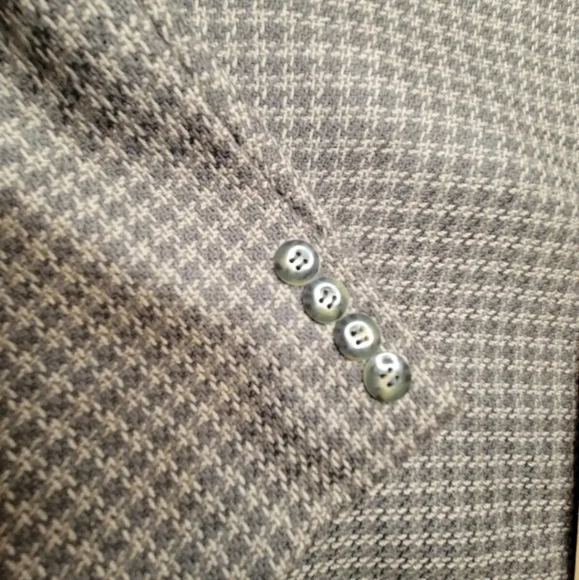 Jones New Your Men's Taupe Tweed Wool 2 button Blazer 44 L